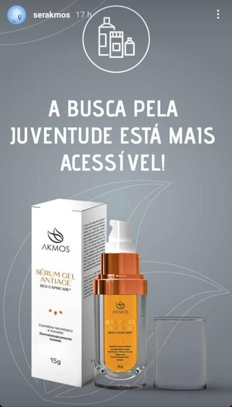 Sérum Gel Antiage Red Capsicare Akmos Botox Natural Antirugas (15g